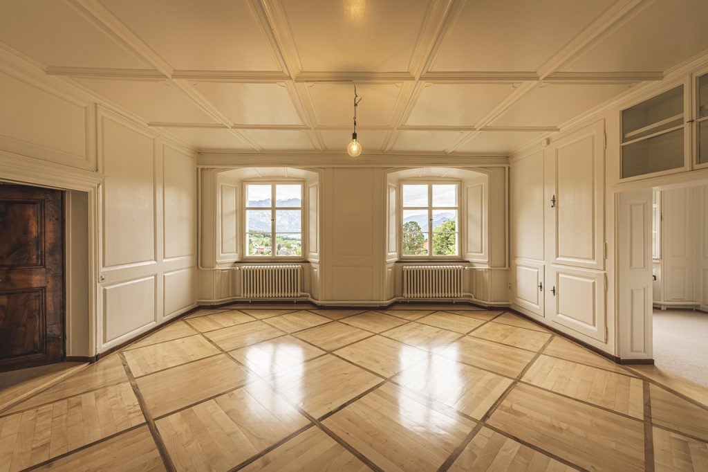Real estate agent making a call in home office
