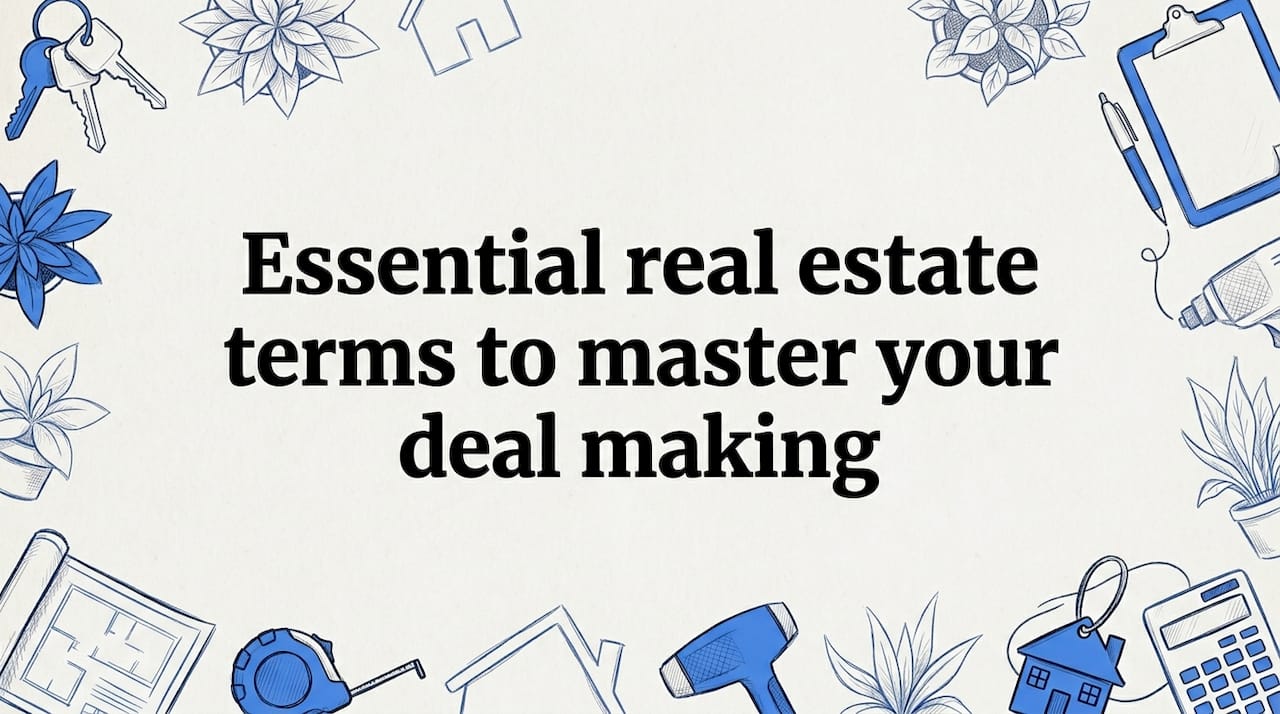 Essential real estate terms to master your deal making