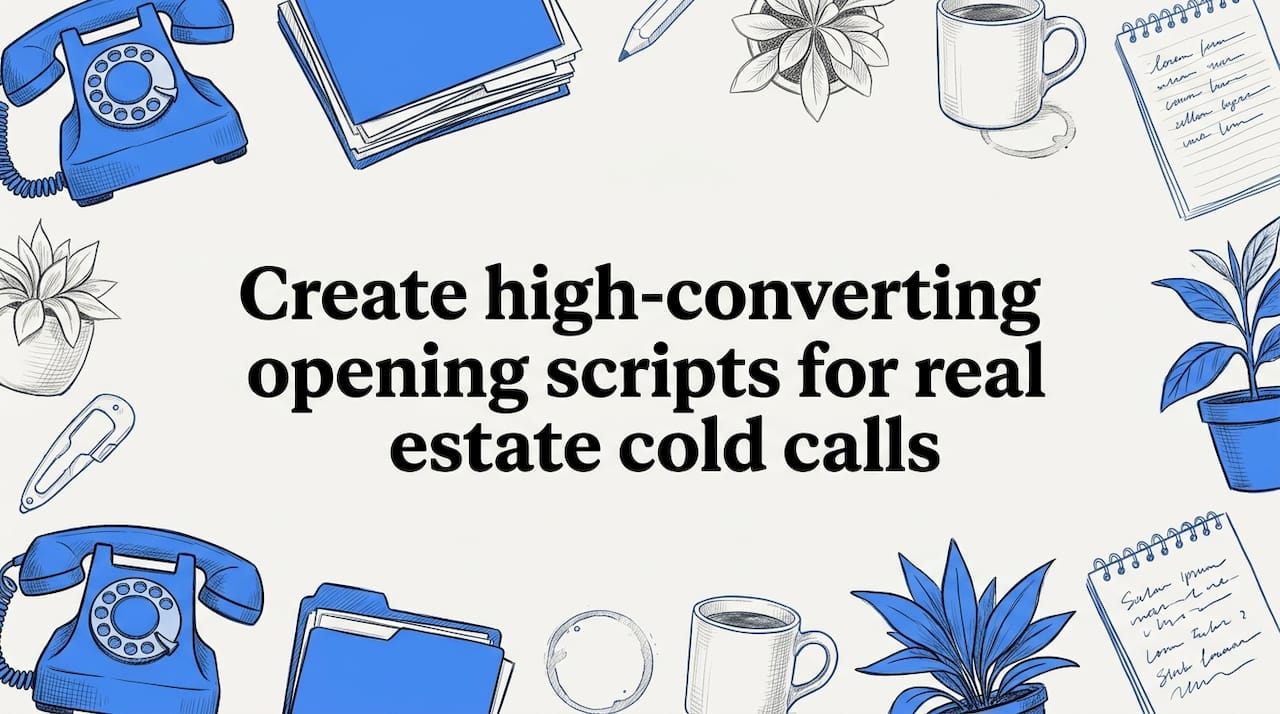 Create high-converting opening scripts for real estate cold calls