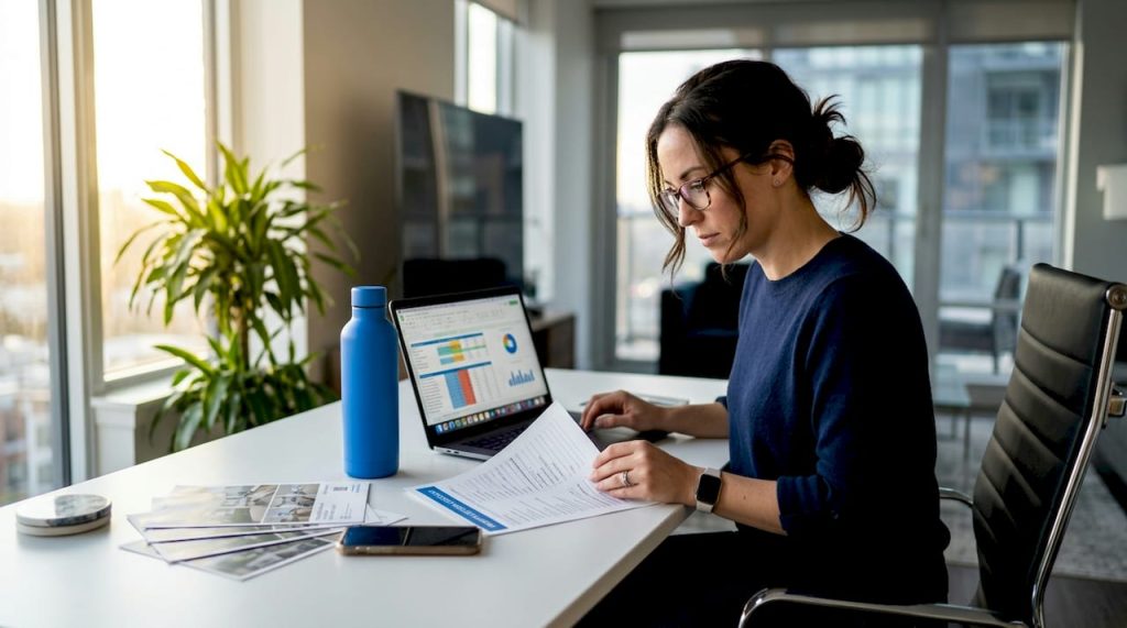 Investor reviewing property acquisition criteria