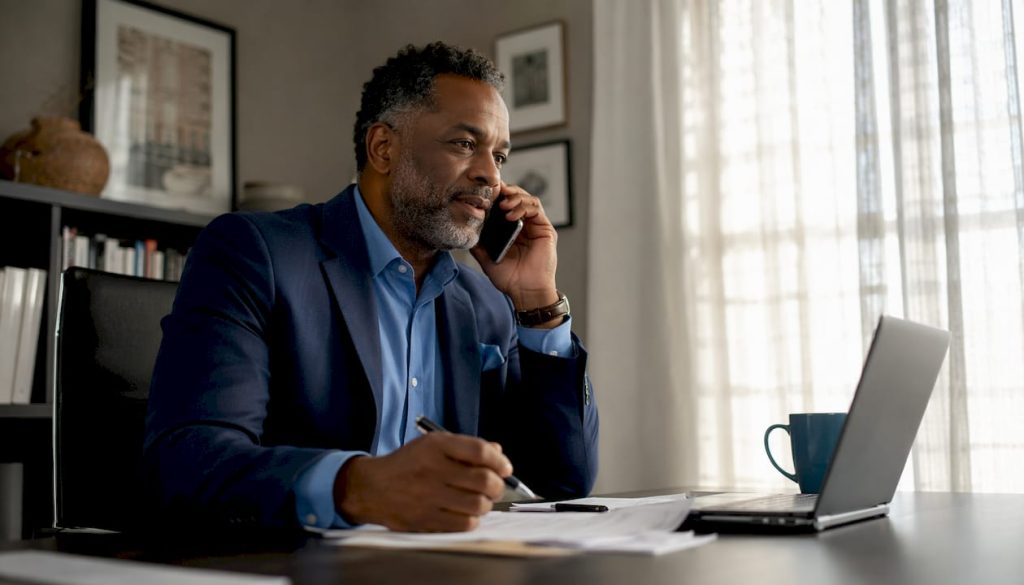 Investor making empathetic follow-up call