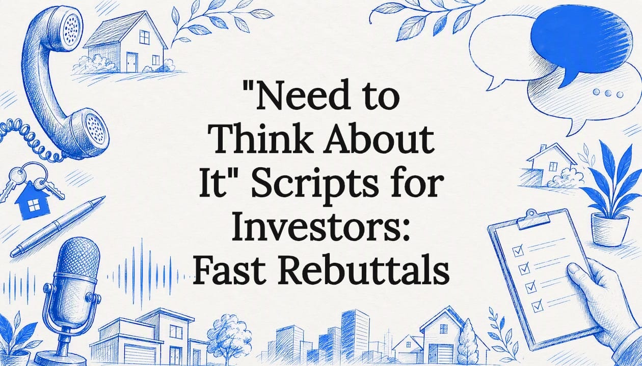 “Need to Think About It” Scripts for Investors: Fast Rebuttals