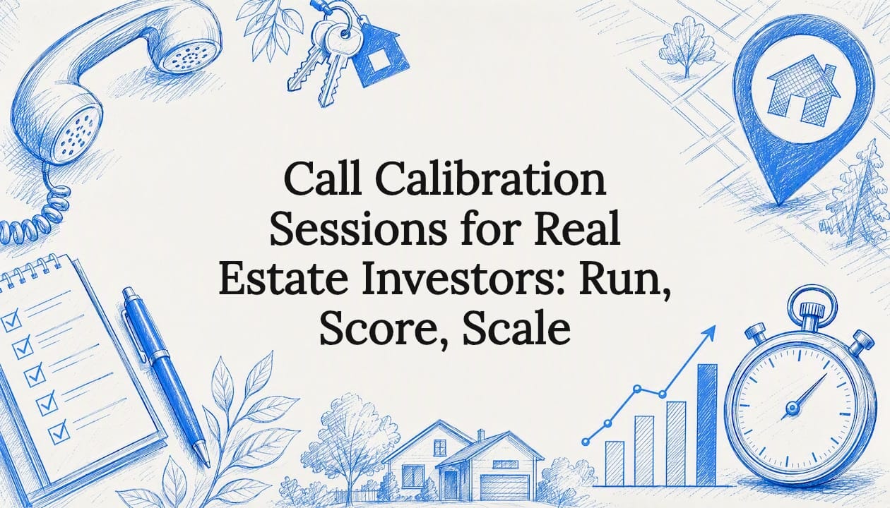 Call Calibration Sessions for Real Estate Investors: Run, Score, Scale
