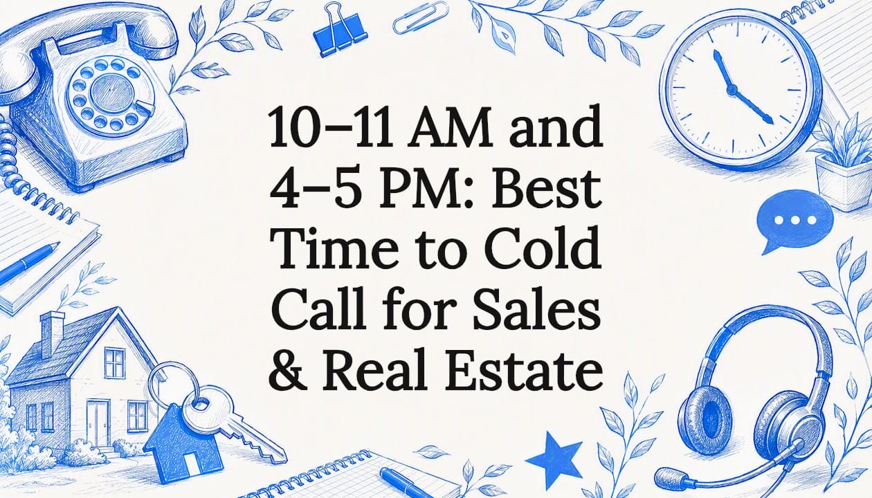 10–11 AM and 4–5 PM: Best Time to Cold Call for Sales & Real Estate