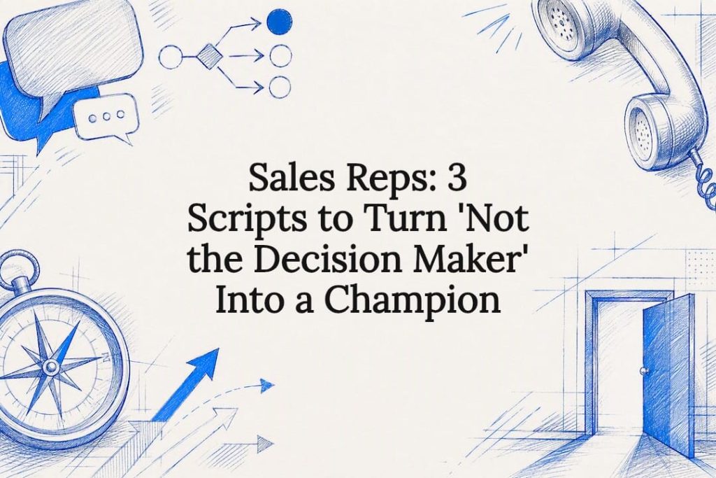 Decorative sales objection title card