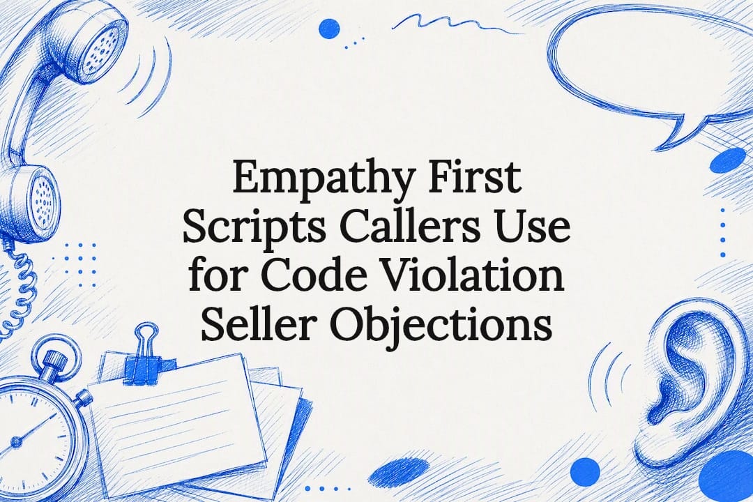 Empathy First Scripts Callers Use for Code Violation Seller Objections