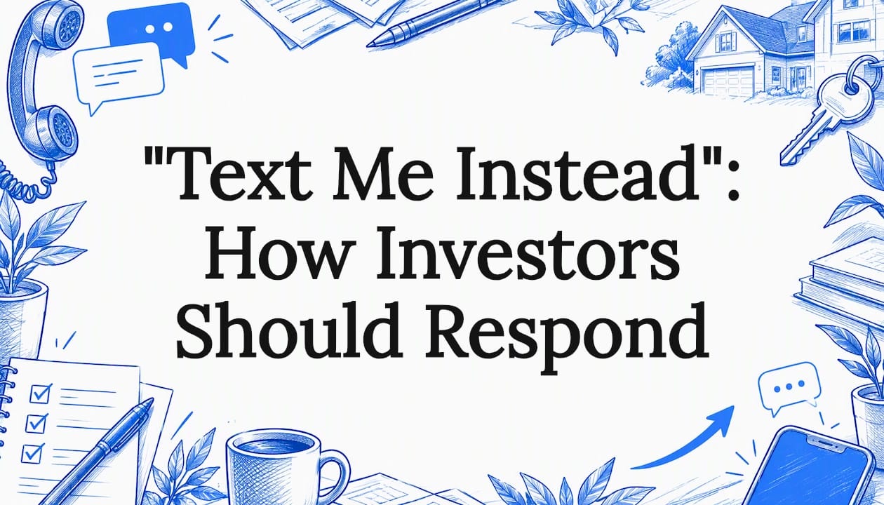 “Text Me Instead”: How Investors Should Respond