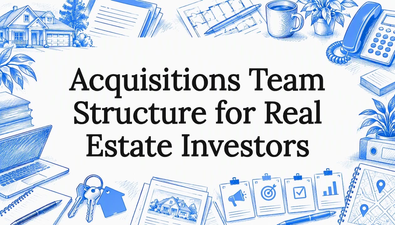 Acquisitions Team Structure for Real Estate Investors