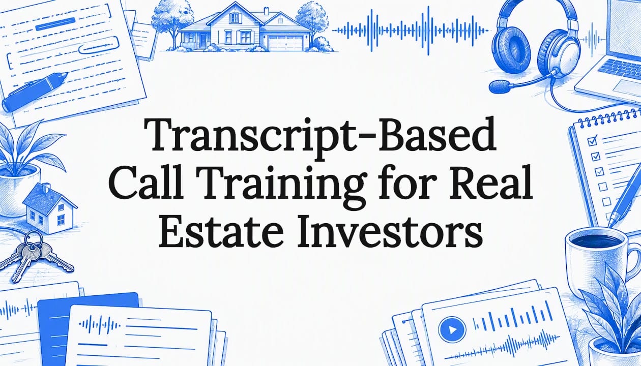 Transcript-Based Call Training for Real Estate Investors